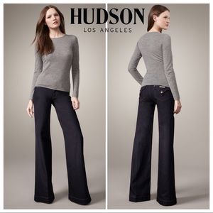 NWOT Hudson Gwen Wide Leg Jeans Dark Wash Flare